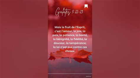 Mais Le Fruit De Lesprit Cest Lamour La Joie La Paix La Patience