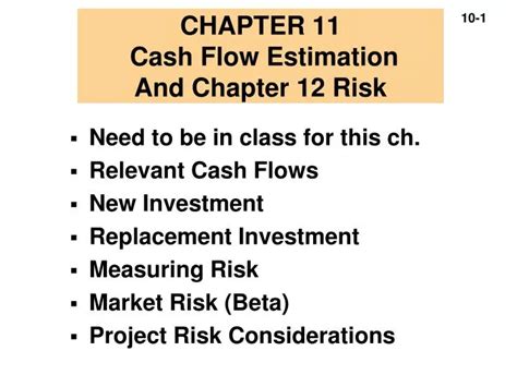 Ppt Chapter 11 Cash Flow Estimation And Chapter 12 Risk Powerpoint