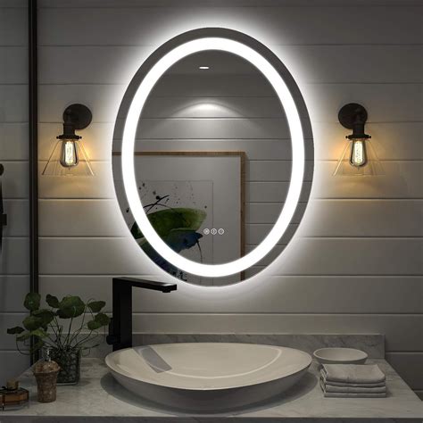 Oval Bathroom Mirrors With Lights Rispa