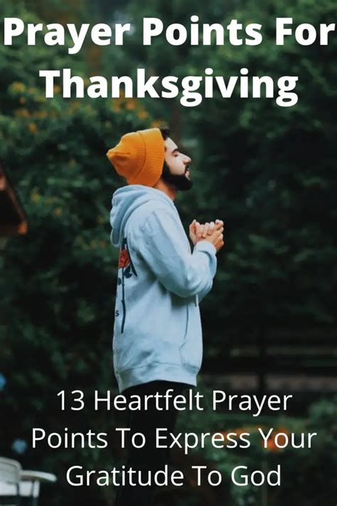 13 Inspiring Prayer Points For Thanksgiving - Faith Victorious