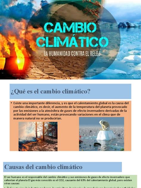 Cambio Climatico Presentacionpptx Pdf