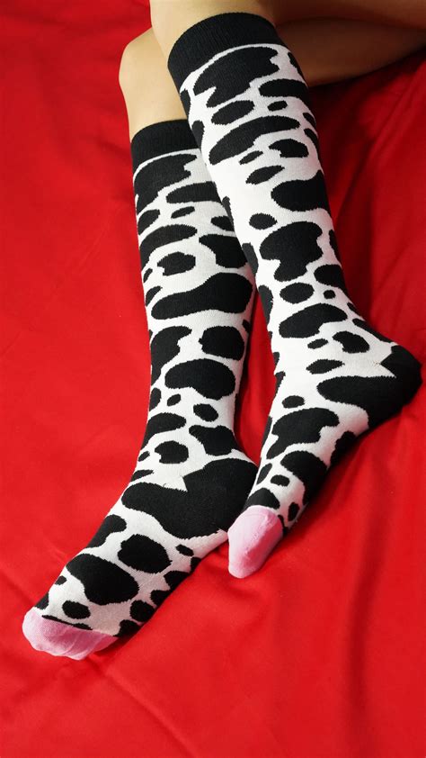 Women S Cow Knee High Socks Socks N Socks