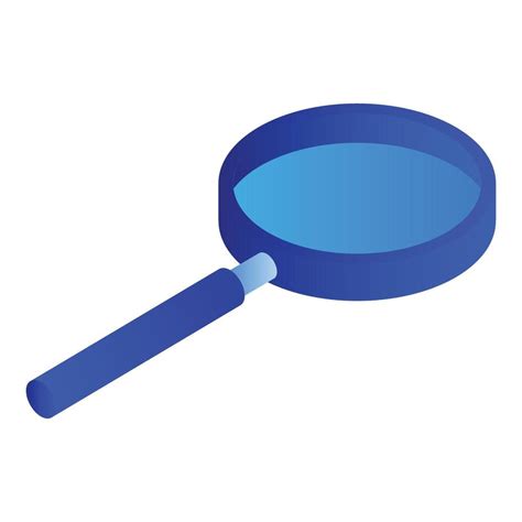 Magnify Glass Icon Isometric Style Vector Art At Vecteezy