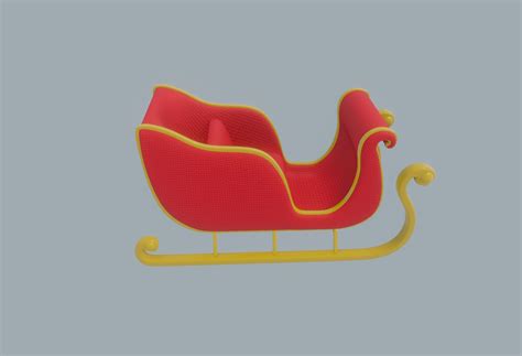 Santa Claus Sleigh 3d Model Turbosquid 1663737