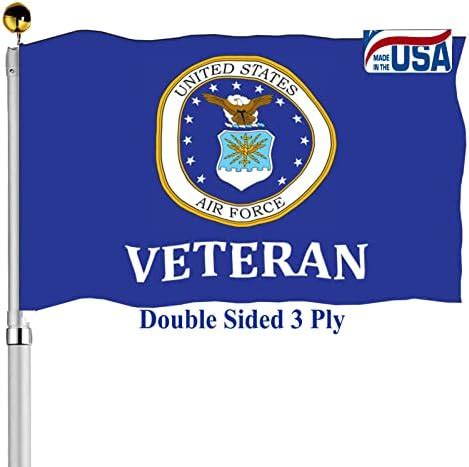 Amazon Air Force Crest Emblem Flag X Outdoor Double Sided Ply