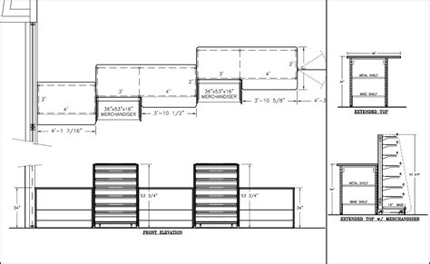 Sales Counter Drawings Shopco U S A Inc