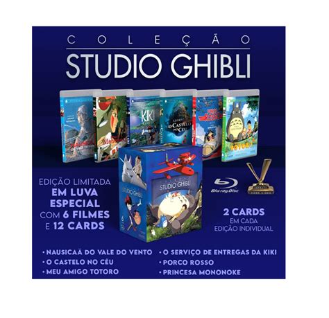 Blu ray Coleção Studio Ghibli Edição Limitada Bazani House Geek Store