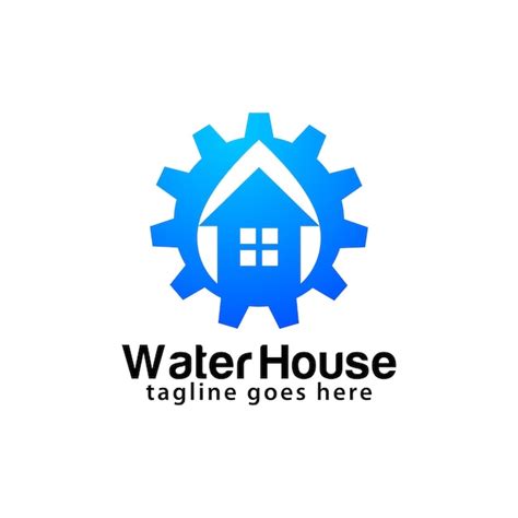 Premium Vector Water House Logo Design Template