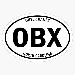 Amazon Outer Banks North Carolina Obx Oval Travel Vinyl Sticker