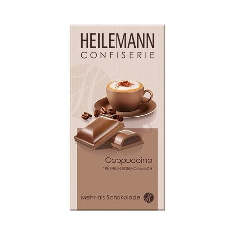 Heilemann Cappuccino Trüffel in Edelvollmilch Schokolade 100 g Viba