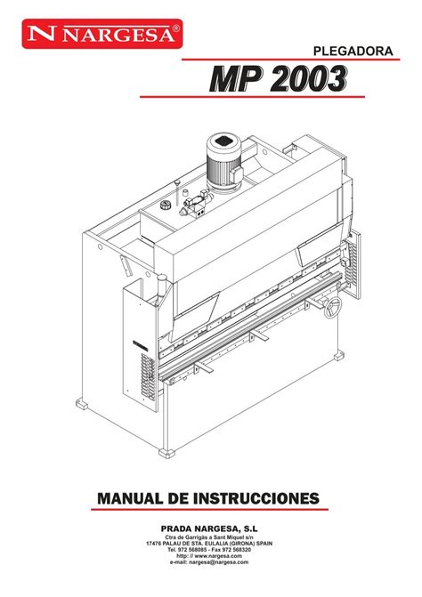 Manual De La Plegadora Hidr Ulica Mp