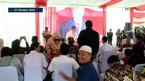 Full Sambutan Menhan Prabowo Resmikan Sumur Air Bersih Di Kabupaten