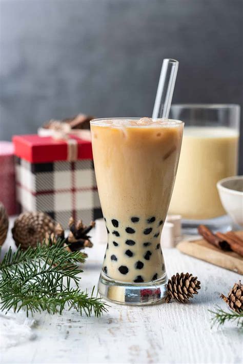 Eggnog Milk Tea Boba Kitchen Confidante