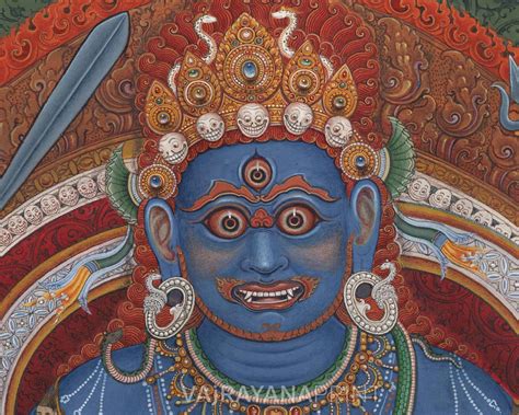 High Quality Giclee Print For Mahakala Mantra Practice Traditional