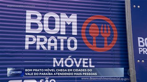 Bom Prato Móvel em São José dos Campos Record TV Litoral e Vale R7