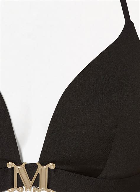 Max Mara BEACHWEAR Neckholder Bikini Top ASTRA In Schwarz