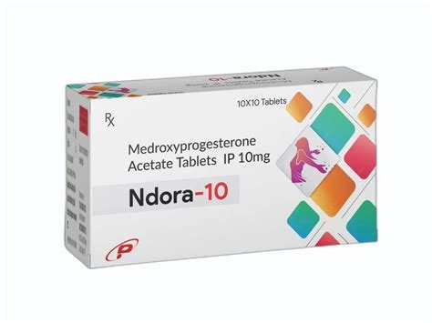 Medroxyprogesterone Acetate 10 Mg Tablets For Hospital Packaging Type