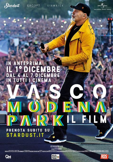 VASCO MODENA PARK IL FILM Vasco Rossi Musica Dal Palco