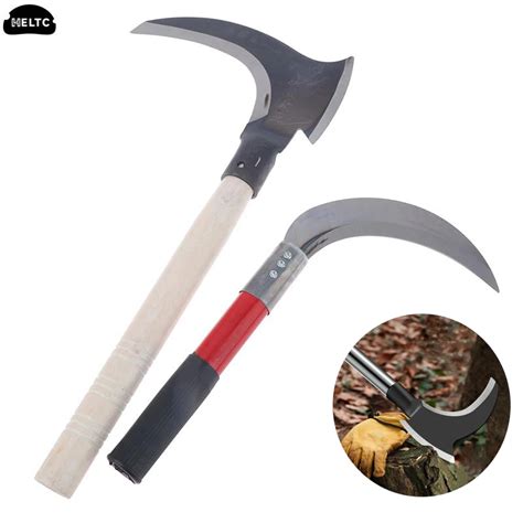 Multifunction High Manganese Steel Double Scythe Ax Gardening Weeding