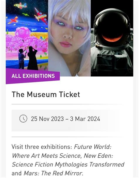 Nov Mbs Art Science Museum Tickets Vouchers Local Attractions