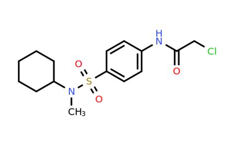 879318 99 7 2 Chloro N 4 Cyclohexyl Methyl Sulfamoyl Phenyl