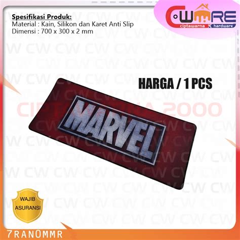 Jual Alas Meja Gaming Mouse Pad Xl Desk Mat Marvel X Mm Mwmh