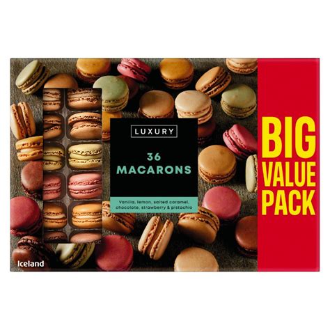 Iceland 36 Macarons 396g Desserts Iceland Foods