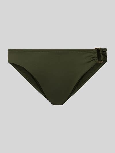 Lauren Ralph Lauren Bikini Hose Mit Label Applikation Khaki Online Kaufen