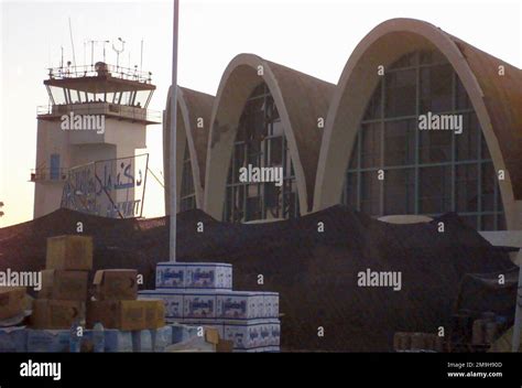 A view of the Kandahar International Airport, Kandahar, Afghanistan ...