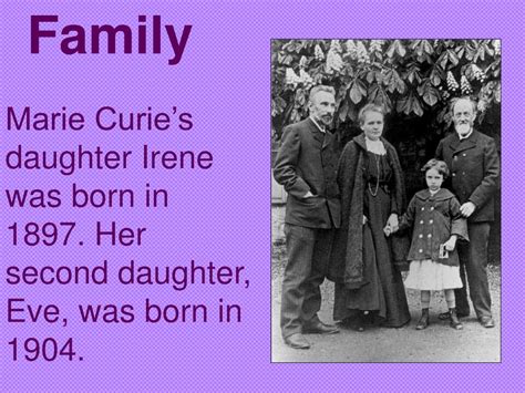 Marie Curie Family Tree