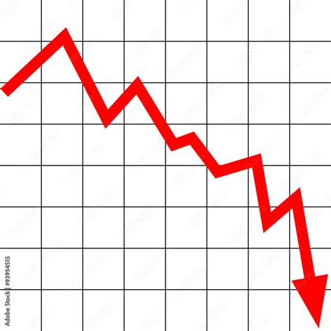 Vecteur Stock Graph Decline Adobe Stock