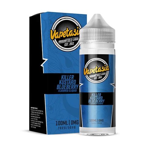 E Liquid Vapetasia Killer Kustard Blueberry Ml Booster Elixir