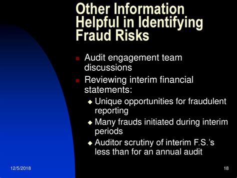 Sas No Consideration Of Fraud In A Financial Statement Audit Ppt