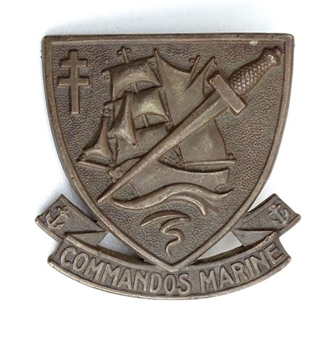 Insigne Commandos Marine Arthus Bertrand Paris Chauvet Dos Vaguel