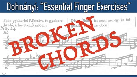 Broken Chords Dohnanyi Essential Finger Exercises No 24a Demo