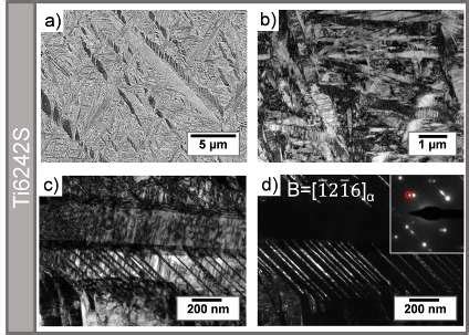 A Shows A SEM Image Of The As Built Microstructure Of The Ti6242S