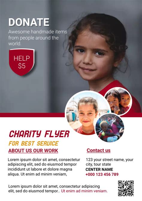 Donate Charity Flyer Template Postermywall