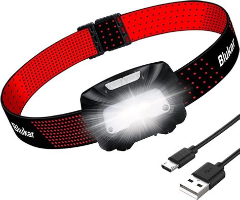 Head Torch Rechargeable Blukar L Super Bright Led Lightweight