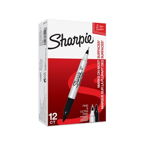 Sharpie Marker Twintip Ef F Black