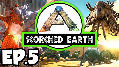 Ark Scorched Earth Ep5 Thorny Dragon Dinosaurs Tame Attempt