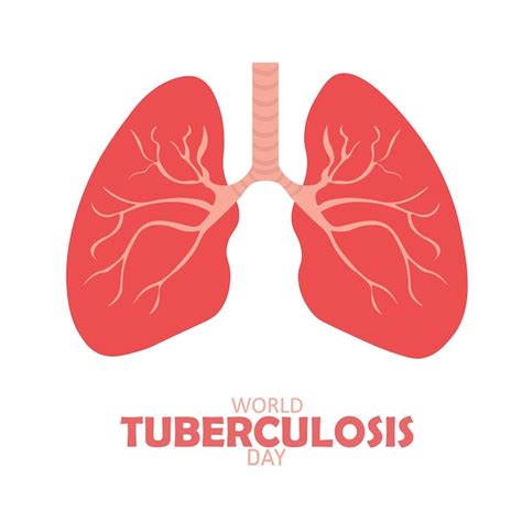 Premium Vector World Tuberculosis Day With Lungs Design Vector