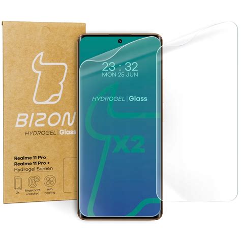 Set 2 X Folie De Protectie Pentru Ecran Bizon Compatibil Cu Realme 11