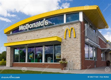 Contemporary McDonald S Restaurant Exterior Editorial Stock Photo ...