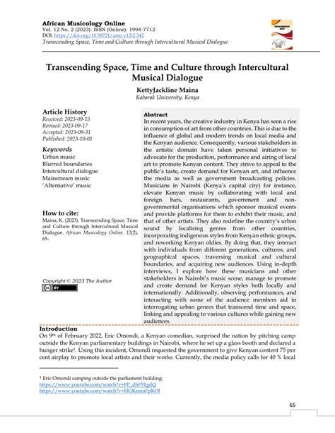 PDF Transcending Space Time And Culture Through Intercultural