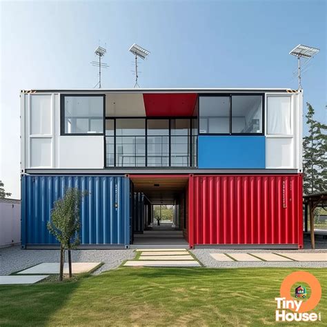 Check Out This Stunning Shipping Container House In A Vibrant Blend Of