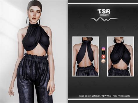 Busra Tr Clothes Set Top Bd Sims Mods Clothes Sims