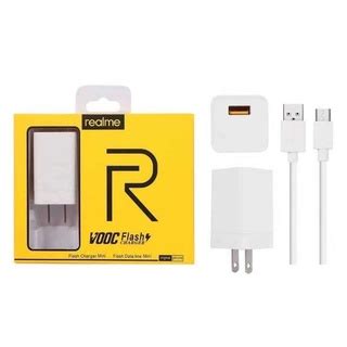 Realme Vooc Flash Charger Fast Charging Data Cable W Power Adapter