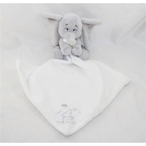 Doudou Fazzoletto Dumbo DISNEY STORE Elefante Grigio Bianco Bambino 40