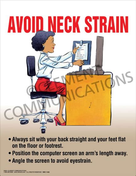 Avoid Neck Strain Poster