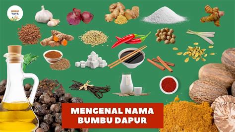 Belajar Mengenal Nama Nama Bumbu Dapur Dan Rempah Bahasa Indonesia